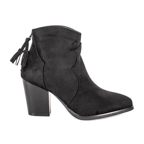 Cizme de cowboy negre pe postarea Abigail negru