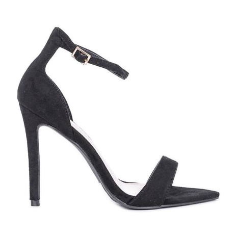 Sandale negre pe toc stiletto de la Molly negru