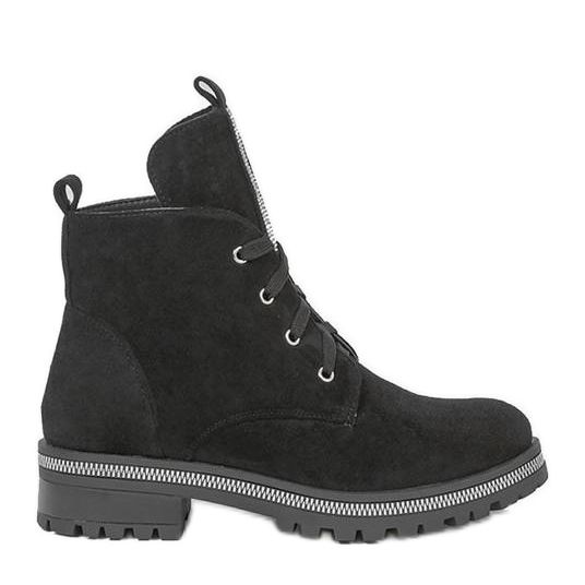 Cizme negre decorate de Winny negru