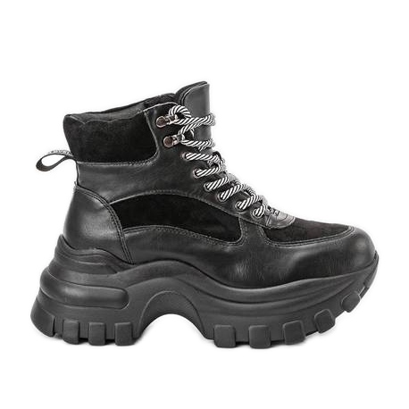 Adidași negri pe platforma Big City Girl negru