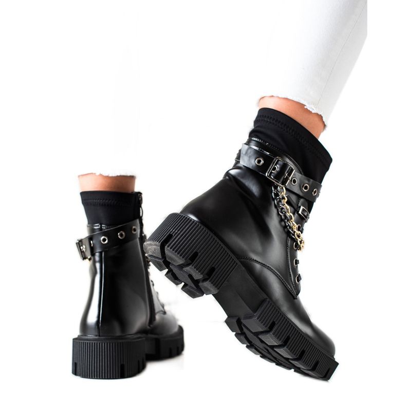 Seastar Muncitori cu lanțuri de modă negru Seastar Muncitori cu lanțuri de modă negru