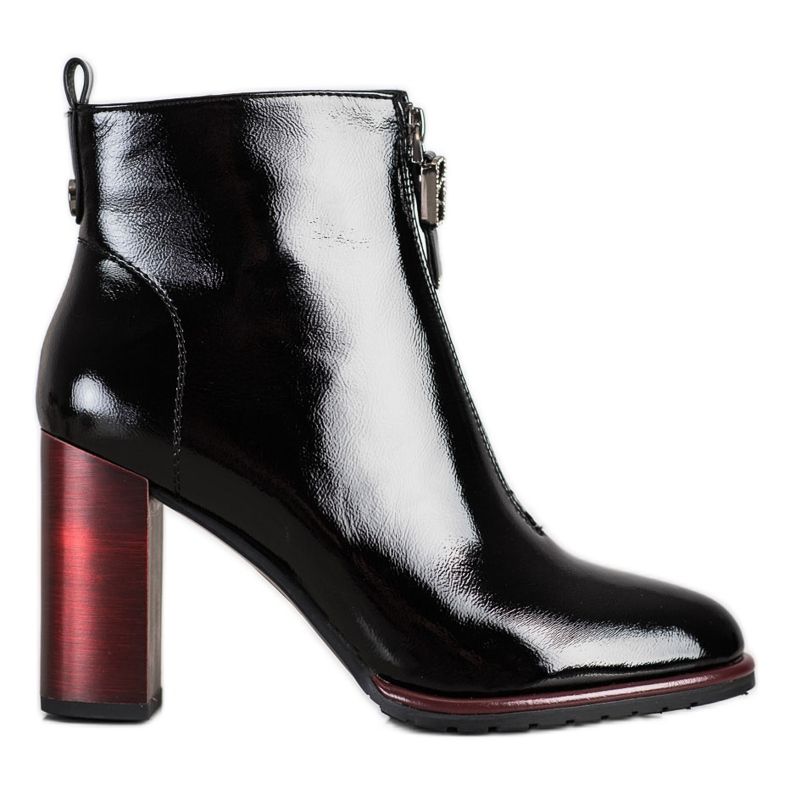 S. BARSKI Cizme lăcuite cu stil S.BARSKI negru S. BARSKI Cizme lăcuite cu stil S.BARSKI negru