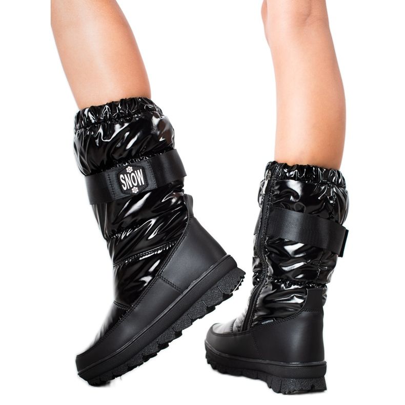 S. BARSKI Ghete de zăpadă strălucitoare de S.BARSKI negru