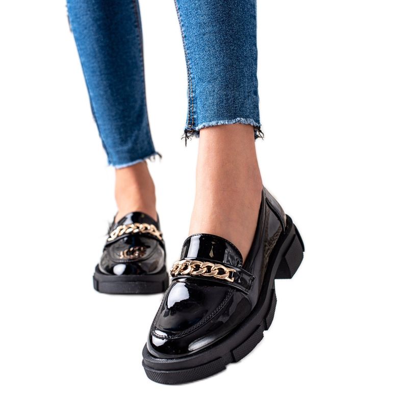 Goodin Mocasini de modă negri negru