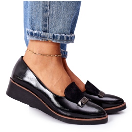 Pantofi cu lac lacuit POTOCKI 12032 Negru