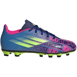 Ghete de fotbal Adidas X Speedflow Messi.4 FxG Jr FY6933 multicolor albastru Ghete de fotbal Adidas X Speedflow Messi.4 FxG Jr FY6933 multicolor albastru
