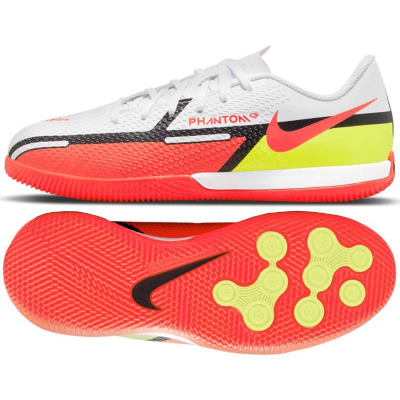Pantof de fotbal Nike Phantom GT2 Academy Ic Jr DC0816 167 galben, multicolor alb