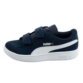 Puma Smash v2 Jr 365177 02 negru albastru marin