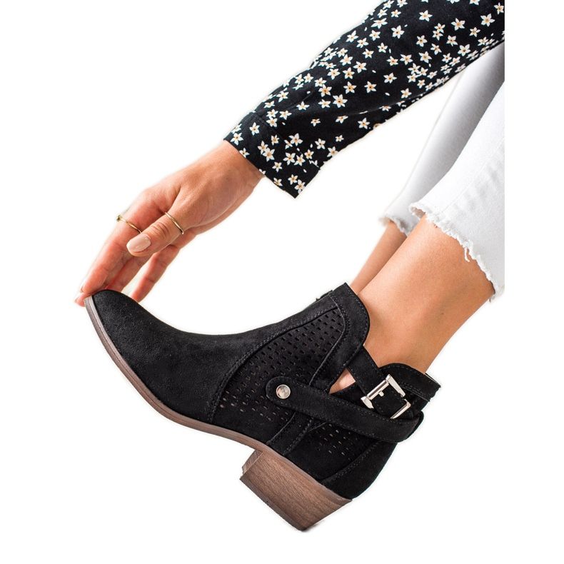 Erynn Cizme ajurate negru Erynn Cizme ajurate negru