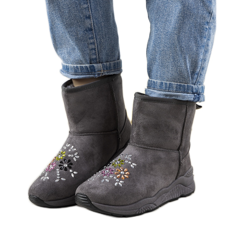 Cizme de zăpadă Arana gri pentru femei