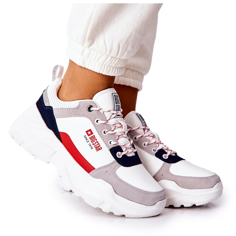 Încălțăminte sport Adidași Big Star II274283 Alb