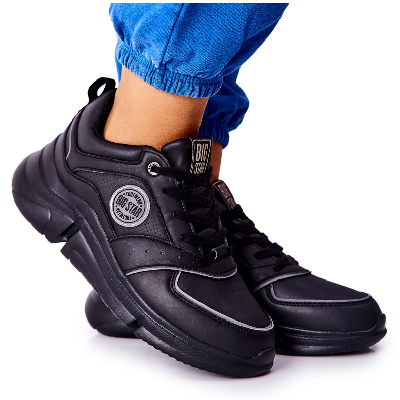 Încălțăminte sport pe Big Star II274313 Platformă neagră negru