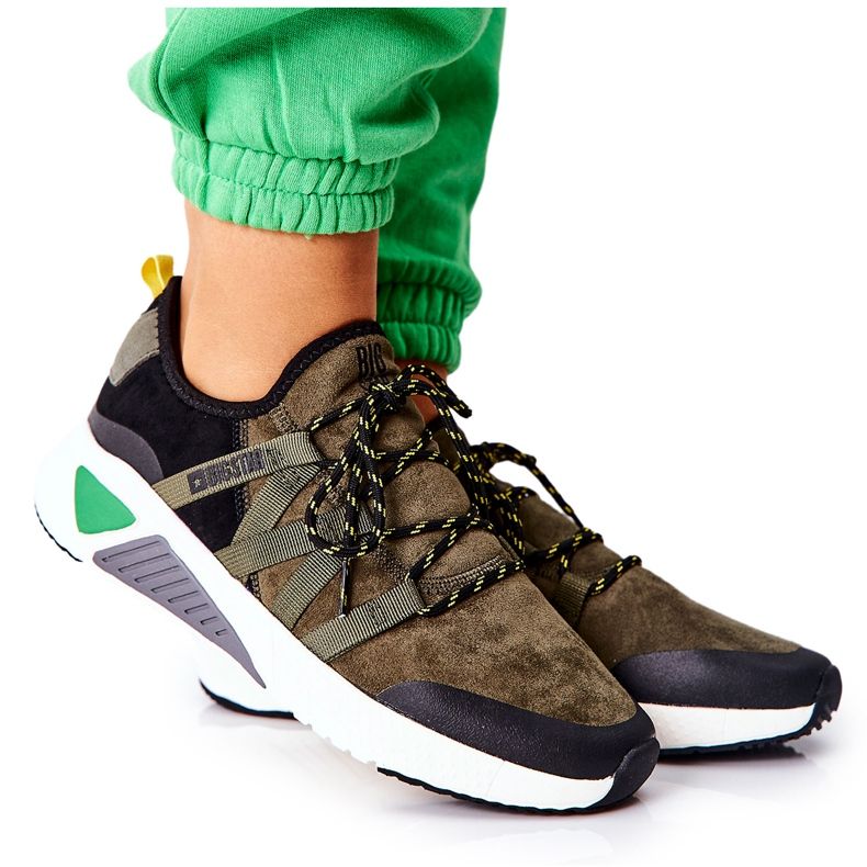 Pantofi sport Memory Foam Big Star II274308 Kaki negru Pantofi sport Memory Foam Big Star II274308 Kaki negru