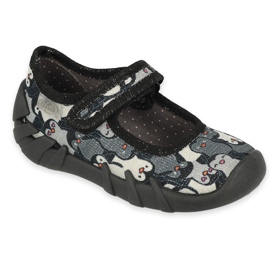 Befado Speedy Children’s Slippers 109p239 negru gri Befado Speedy Children’s Slippers 109p239 negru gri