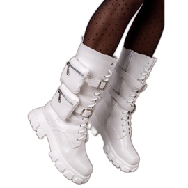 TRENDI Lucrători de modă cu buzunare alb