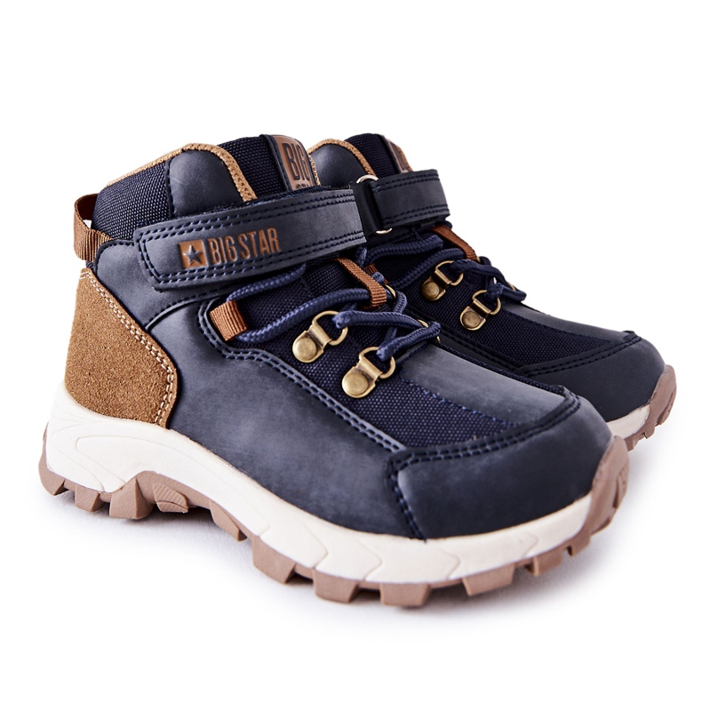 Încălțăminte de trekking pentru copii Big Star II374098 Blue Navy albastru marin