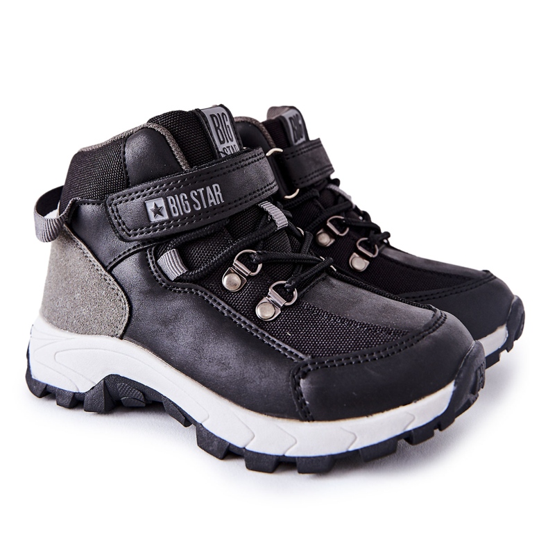 Pantofi de trekking pentru copii negri Big Star II374100 negru