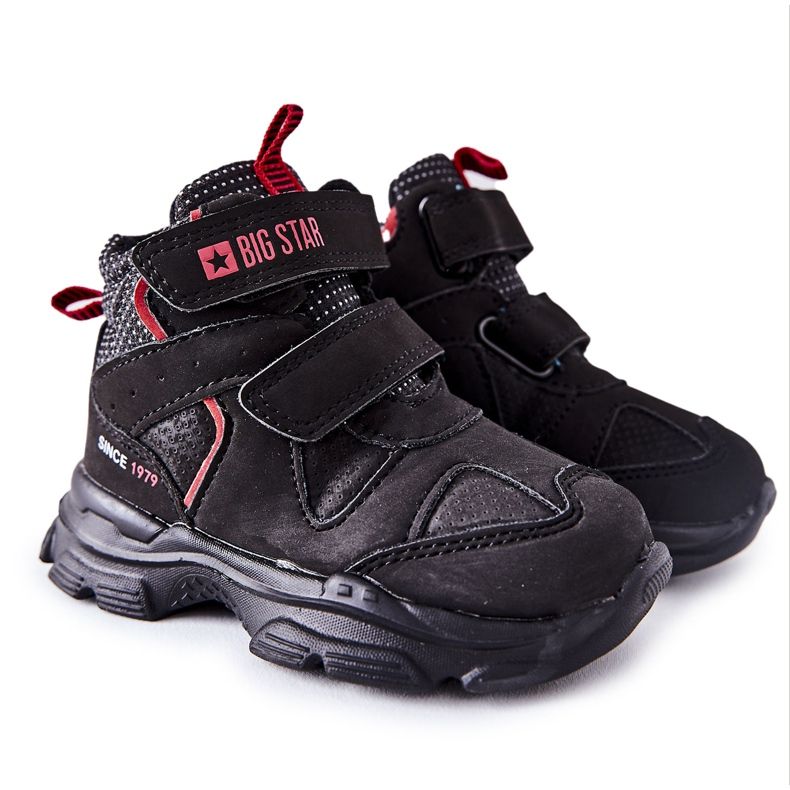 Pantofi de trekking pentru copii negri Big Star II374097 negru