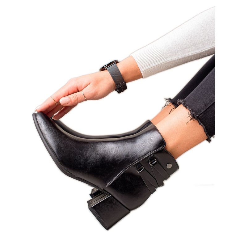 Goodin Cizme clasice din piele ecologică negru