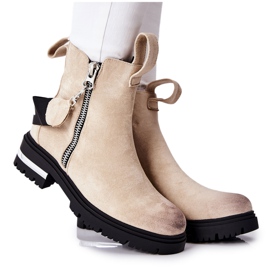 PS1 Ghete izolate cu fermoar Beige Cortona bej PS1 Ghete izolate cu fermoar Beige Cortona bej