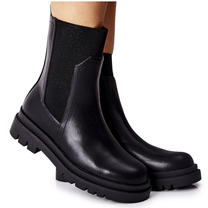 Vinceza Cizme de damă calde Negre Nikiera negru