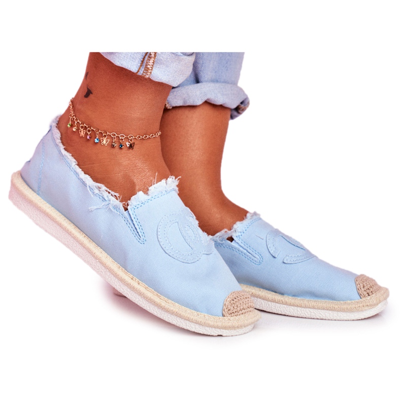 PS1 Espadrile albastre pentru femei Flaure albastru