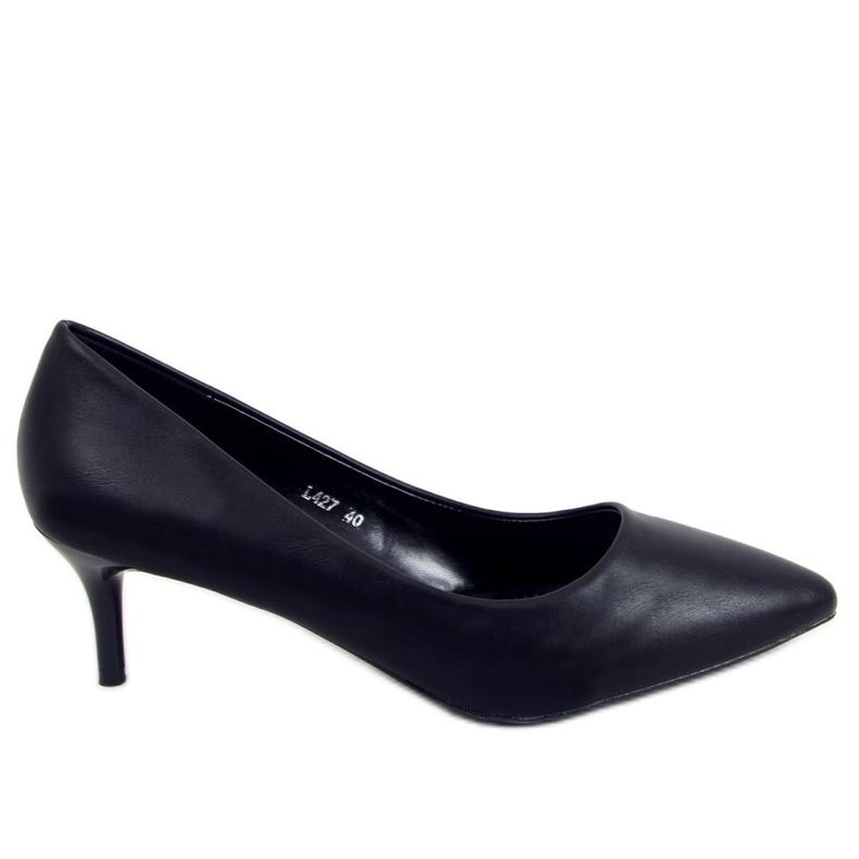 Pompă cu toc mic Kate Black negru