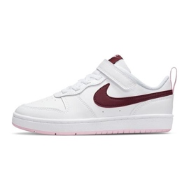 Pantofi Nike Court Borough Low 2 (PSV) BQ5451-120 alb negru Pantofi Nike Court Borough Low 2 (PSV) BQ5451-120 alb negru