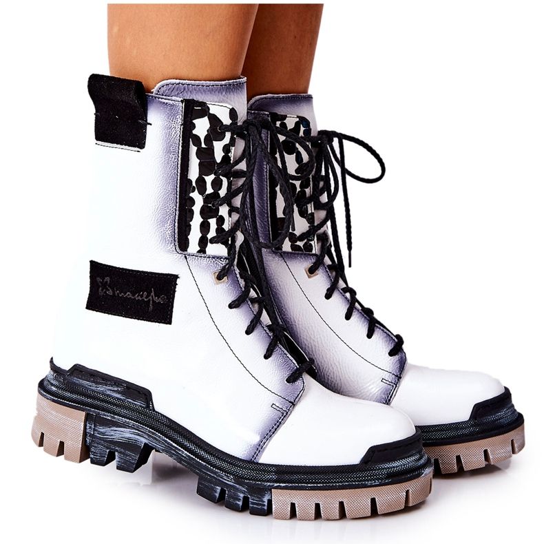 Ghete din piele Cizme calde Maciejka Alb 05113-11 negru Ghete din piele Cizme calde Maciejka Alb 05113-11 negru