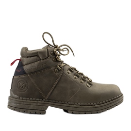 Cross Jeans Pantofi de trekking pentru bărbați cu cruce verde Jeans Chapa