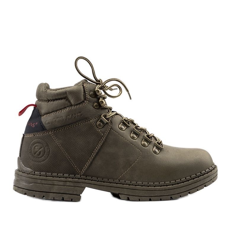 Cross Jeans Pantofi de trekking pentru bărbați cu cruce verde Jeans Chapa