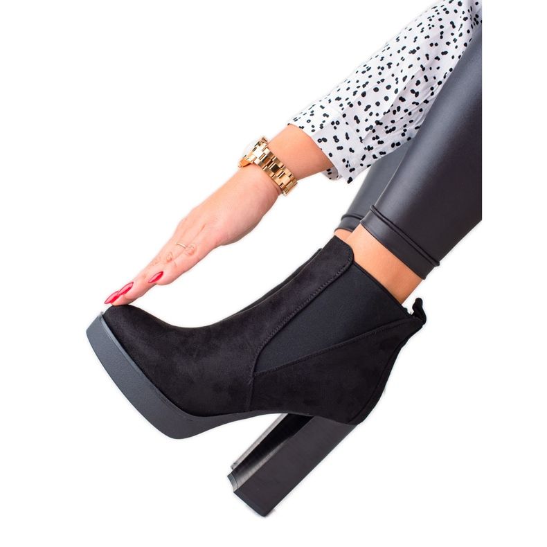 Lovery Cizme cu platformă sexy negru