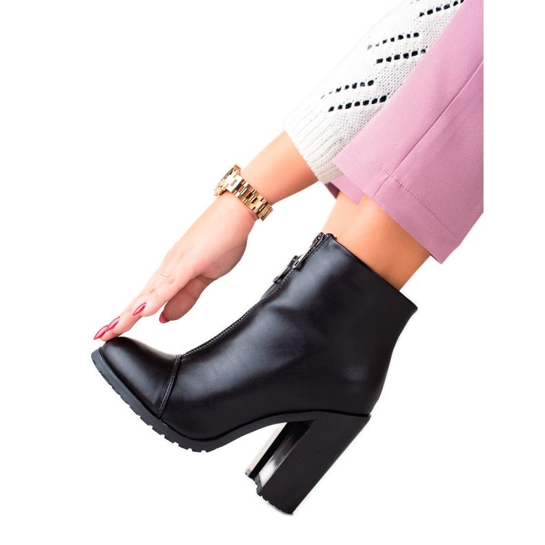 Super Mode Ghete clasice cu fermoar negru Super Mode Ghete clasice cu fermoar negru