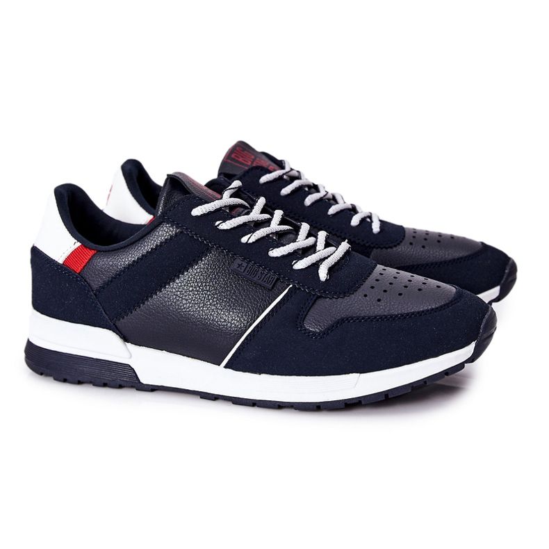 Pantofi sport pentru bărbați Memory Foam Big Star Blue Navy II174083 albastru Pantofi sport pentru bărbați Memory Foam Big Star Blue Navy II174083 albastru