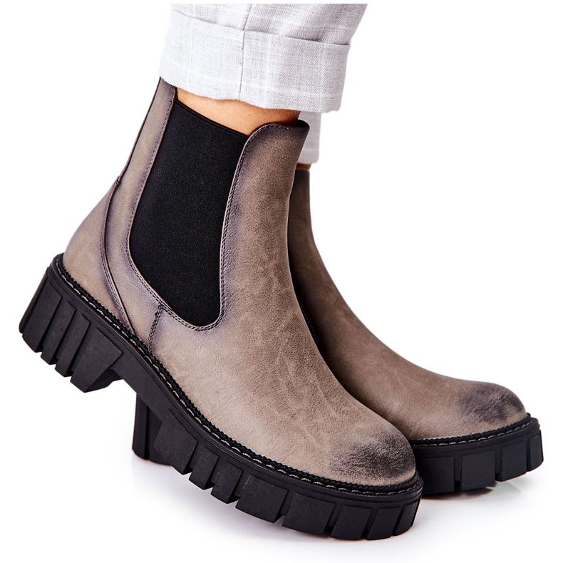 Cizme Lucrători Trailer cald Sergio Leone TR761 Gri