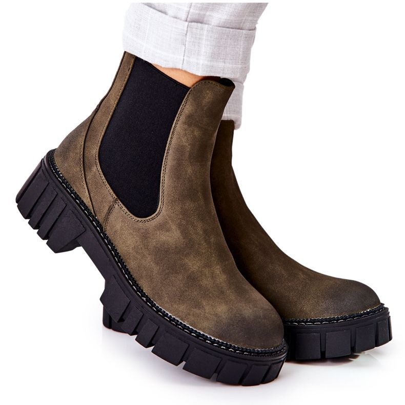 Cizme Lucrători Trappere calde Sergio Leone TR761 Verde Cizme Lucrători Trappere calde Sergio Leone TR761 Verde