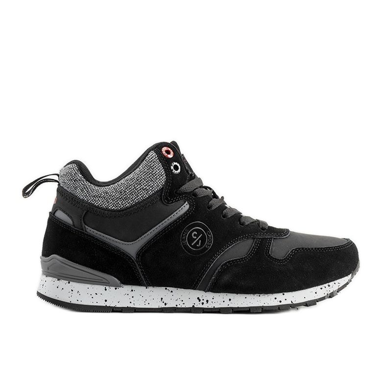 Adidași negri pentru bărbați Cross Jeans Merle negru