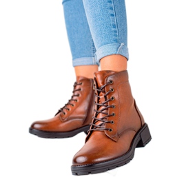 W. Potocki Trappere maro din piele Eco Potocki W. Potocki Trappere maro din piele Eco Potocki