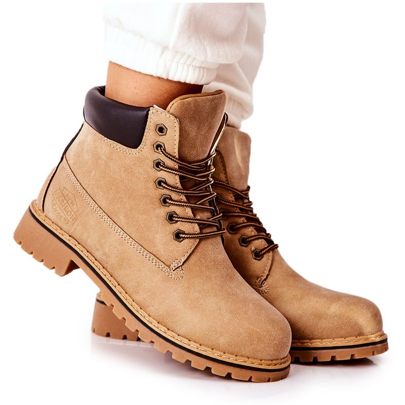 PH1 Cizme calde de culoare bej pentru femei maro