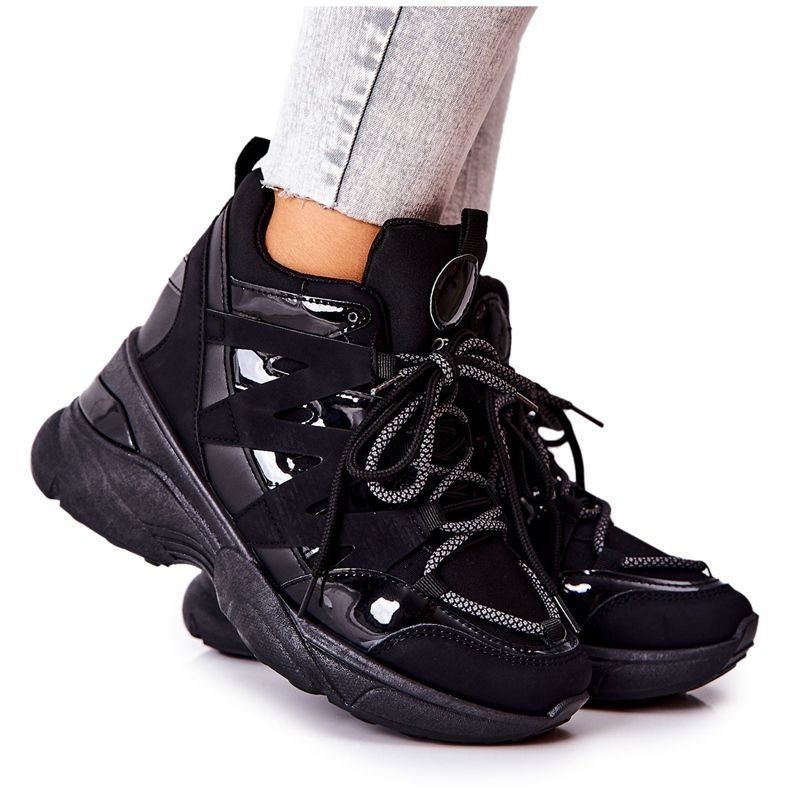 Pantofi sport negri Hesane Wedge negru