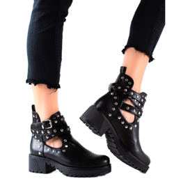 Bestelle Muncitori la modă cu pietre de stras negru Bestelle Muncitori la modă cu pietre de stras negru