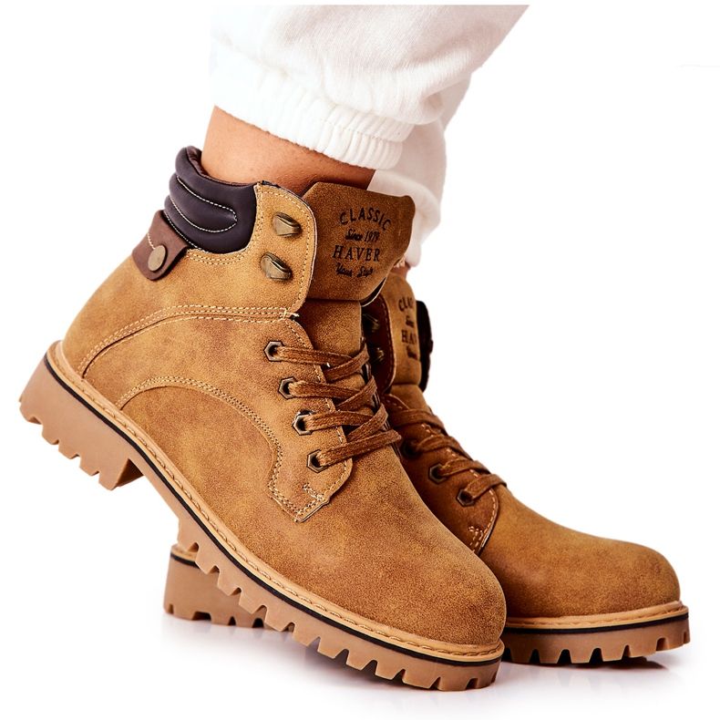 PH1 Trappere izolate pentru femei, cu fermoar, Camel Lenox maro PH1 Trappere izolate pentru femei, cu fermoar, Camel Lenox maro