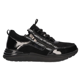 Adidași din piele Filippo DP3149 / 21 BK negru Adidași din piele Filippo DP3149 / 21 BK negru