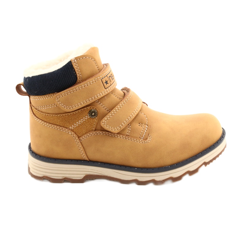 Cizme din lemn cu Velcro Camel News 21DZ20-4307 galben Cizme din lemn cu Velcro Camel News 21DZ20-4307 galben