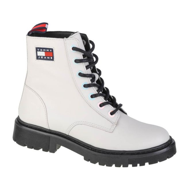 Tommy Hilfiger Jeans Ochelari irizati Cizme plate W EN0EN01537-YBL alb