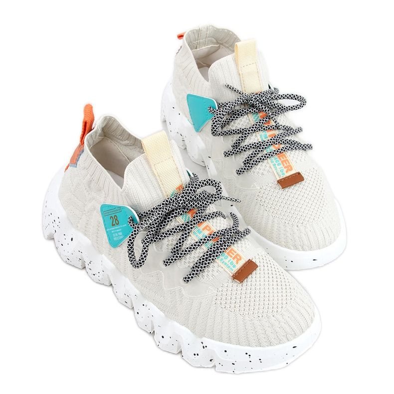 Încălțăminte sport cu talpă înaltă NB387 bej