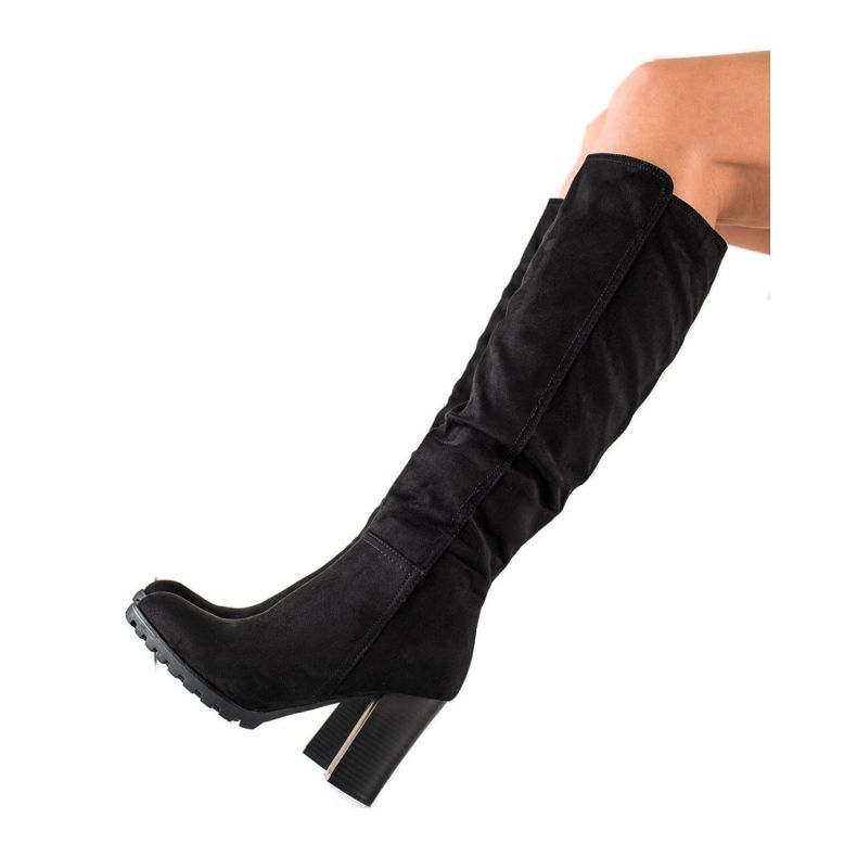 Sixth Sense Cizme negre clasice cu toc înalt negru