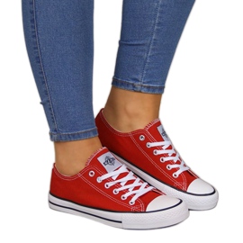 Adidași din material textil redus NEWS W EVE8D roșu roşu albastru marin