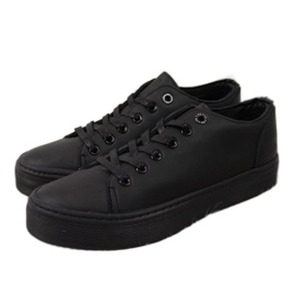 Adidași low-top negri pe platforma Big Star W II274098 negru