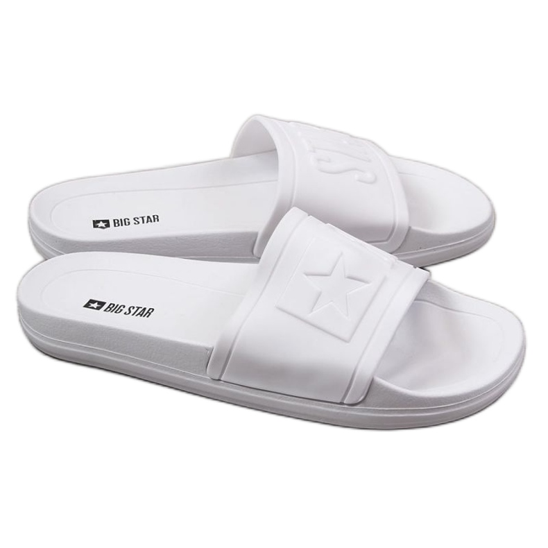 Papuci de plajă din cauciuc Big Star M DD174687SS20 alb
